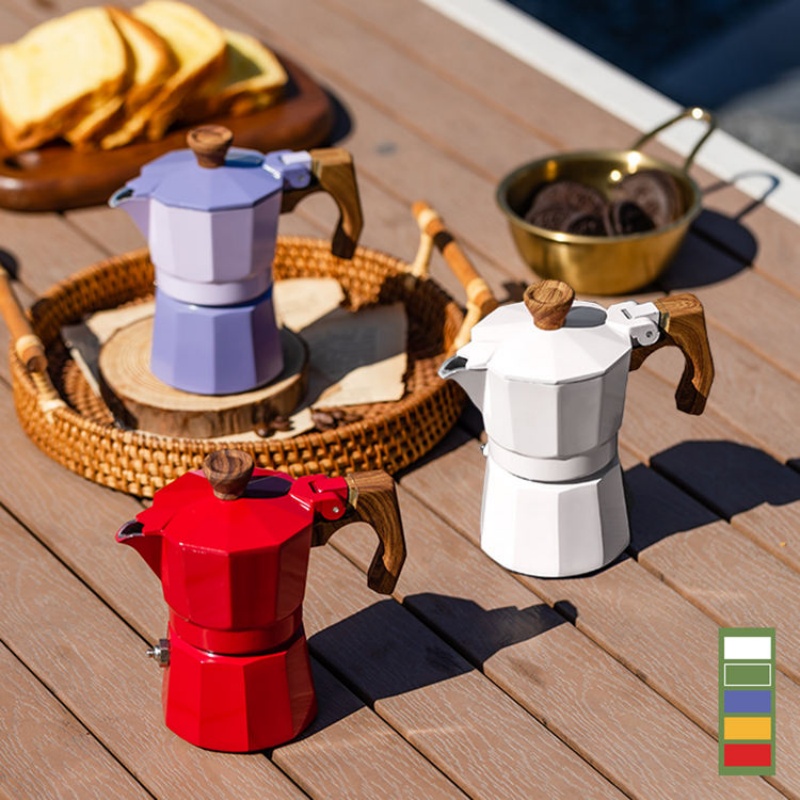 Pour Pot Aluminum - Tek Fincan Moka Pot El Demleme