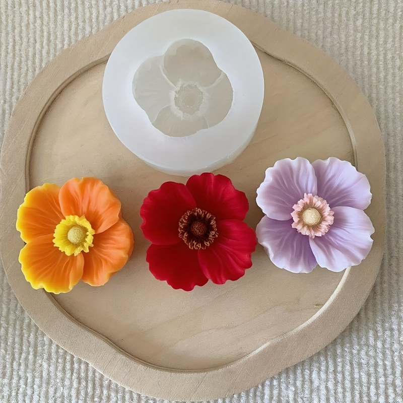 3 Çiçekli silikon kalıp, Silik - Candle Making Jug incelemesi ve fiyatı