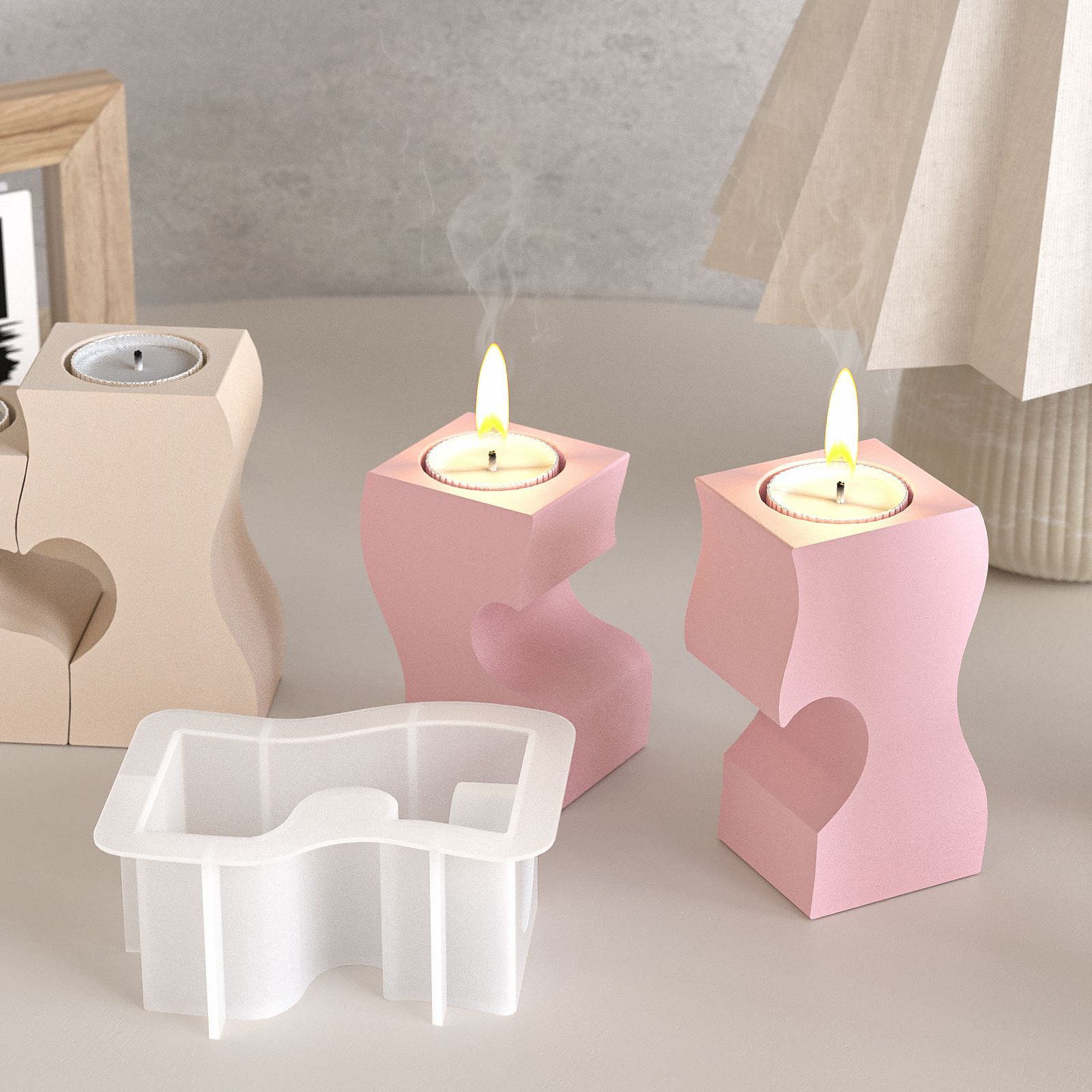 S Kalp Şamdan Silikon Kalıplar - Candle Making Tools incelemesi ve fiyatı