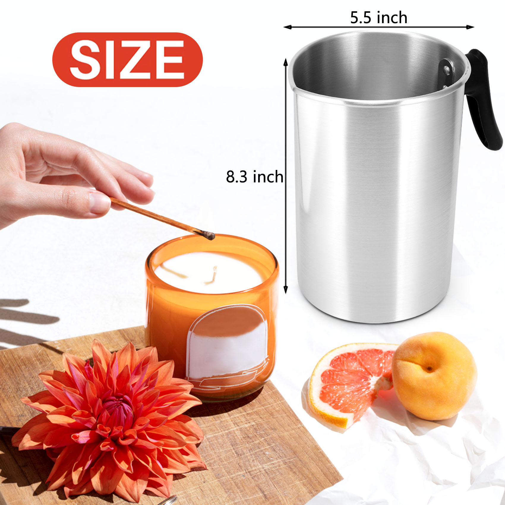 THIVN-4 Poundluk Mum Yapımı Dö - Pour Pot Aluminum incelemesi ve fiyatı